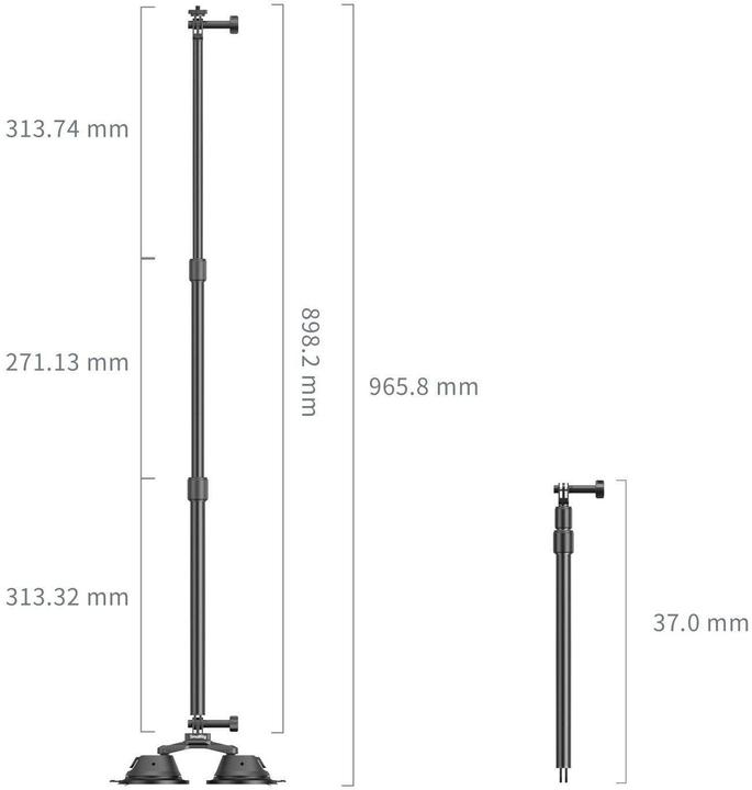 Image du produit SmallRig Kit de fixation voiture à ventouse pour appareil photo panoramique (Accessoires vidéo divers)