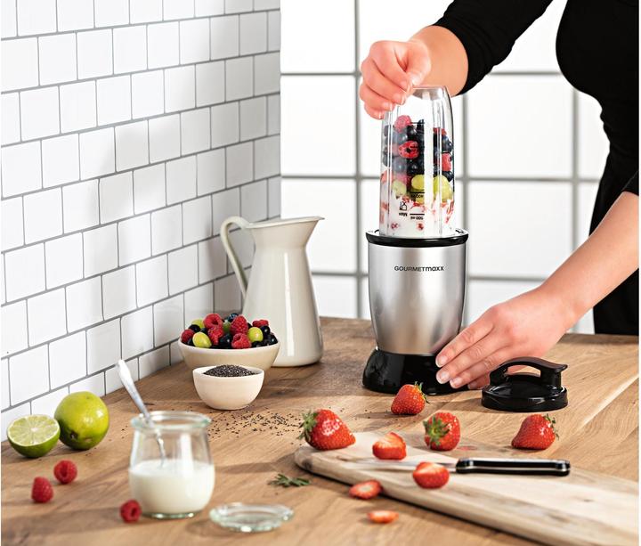 Image du produit Gourmetmaxx Extracteur de nutriments Nutrition Noir/Argent (500 W)