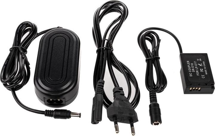 Immagine prodotto Caruba Batteria fittizia Canon LP E17 (DR E18) + adattatore di alimentazione CA E6 (standard USA)