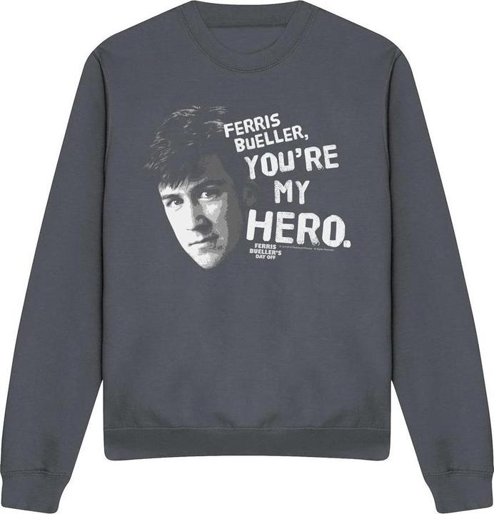 Actual product image Ferris Bueller´s Day Off Unisex Adult My Hero Sweatshirt (XL)