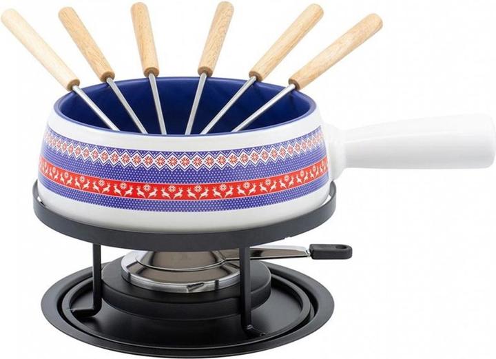 Kadastar Käsefondue-Set Hirsch Wollband 9-teilig (Käsefondue)