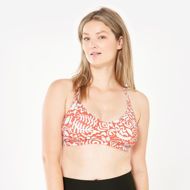 Image du produit Nabaiji Haut de maillot de bain natation Femme - Lila poly rouge (48)