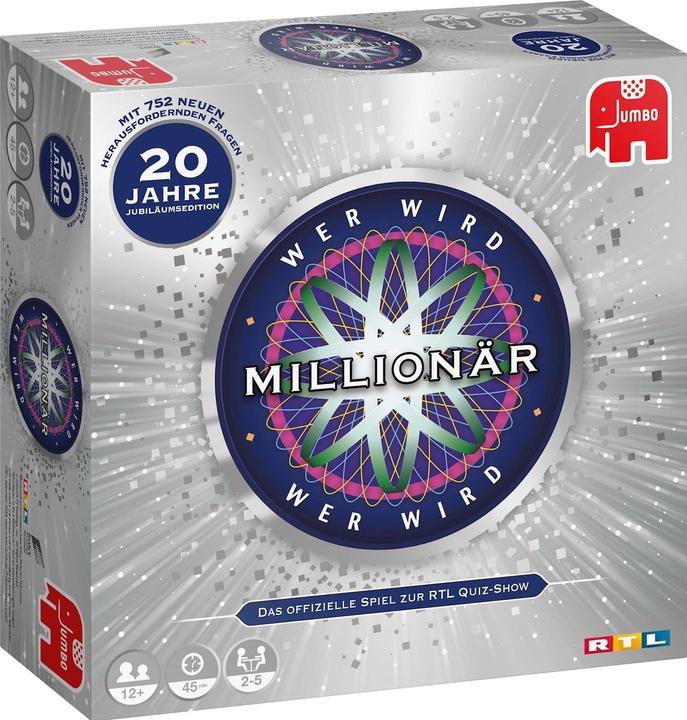 Image du produit Jumbo Qui veut être millionnaire 20 J, d 20 ans édition anniversaire, à partir de 12 ans, 2-5 joueurs (Allemand)