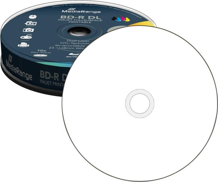 Actual product image MediaRange MediaRang BD-R 6x Dual Layer 50GB 10-pck. (10 x)