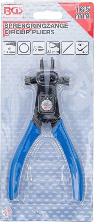 Immagine prodotto BGS Pinze per anelli elastici per fusibili esterni 165 mm (200 mm)