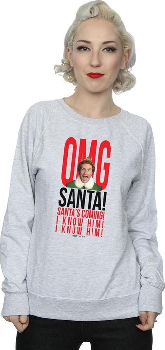 Immagine prodotto Elf OMG Santa I Know Him Felpa Donna (L)