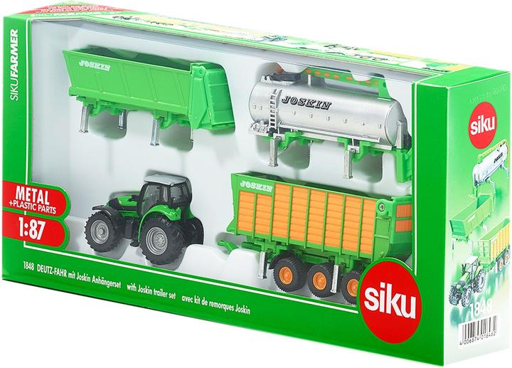 Immagine prodotto Siku Trattore Deutz con rimorchio