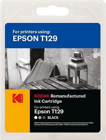 Produktbild Kodak Supplies 185E012901 passend für Epson B42WD Tinte schwarz kompatibel zu C13T12914012/T1291 380