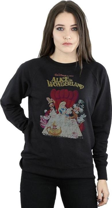 Image du produit Alice In Wonderland Poster Rétro Sweat-shirt en coton (S)