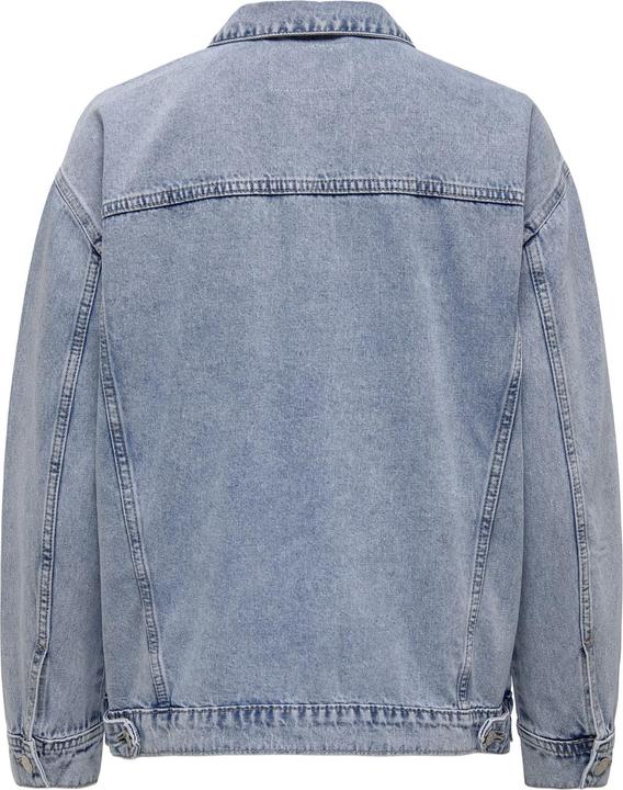 Produktbild Only Kapuze mit Kordelzug Ärmelbündchen mit Knopf Tief angesetzte Schulter Jacke Jeansjacke (S)