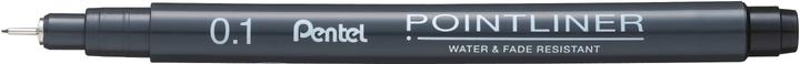 Produktbild Pentel PentelArts Permanent Fineliner Pointliner, schwarz, 0,1 mm (Schwarz, 1 x)