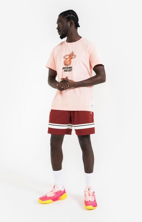 Image du produit Tarmak Short de basketball NBA homme/femme - SH 900 AD Rouge bordeaux (S)
