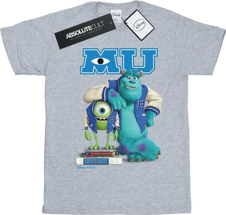 Actual product image Disney Womens/Ladies Monsters University Poster Cotton Boyfriend T-Shirt (M)
