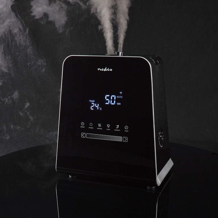 Image du produit Nedis SmartLife Humidificateur | 30 W | Avec brume fraîche et chaude | 5.5 l | Hygromètre | Minuterie | F