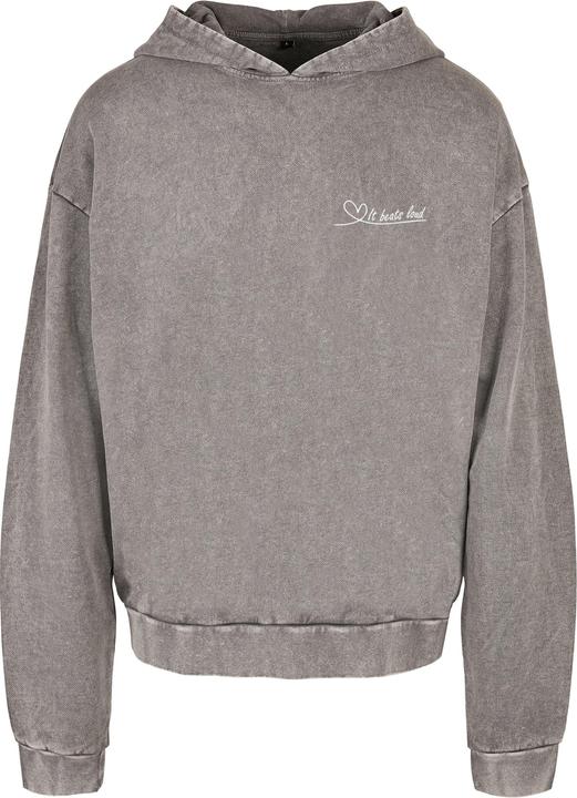 Immagine prodotto Merchcode It Beats Loud Acid Washed Oversized Hoody - 187711 (M)