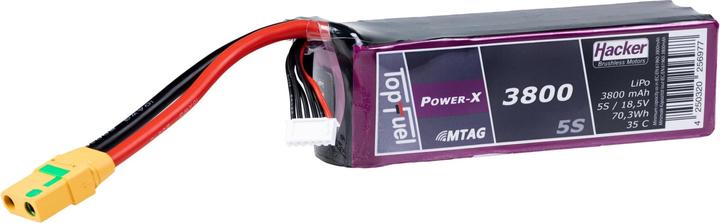 Actual product image Hacker LiPo Pack TF Power-X 3800-5S MTAG (18.50 V, 3800 mAh)