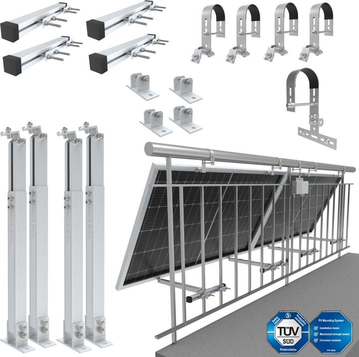 Image du produit Nuasol Support de balustrade pour balcon (Matériel de montage du système solaire)