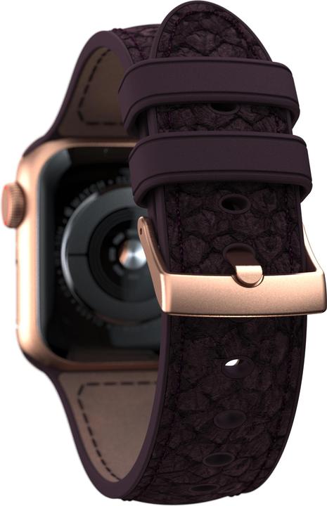 Actual product image Njord Eldur Watch Strap For (41 mm, 40 mm, Vegan Leather, Stainless steel fastener, Salmon leather)