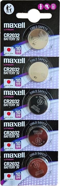 Actual product image Maxell CR 2032 3V lithium battery (100 pcs., CR2032, 220 mAh)