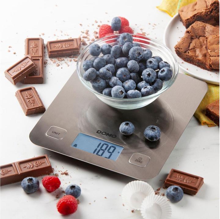 Immagine prodotto Domo DO9239W. Tipo: Bilancia elettronica da cucina, Capacità massima di peso: 5 kg, Precisione: 1 g.