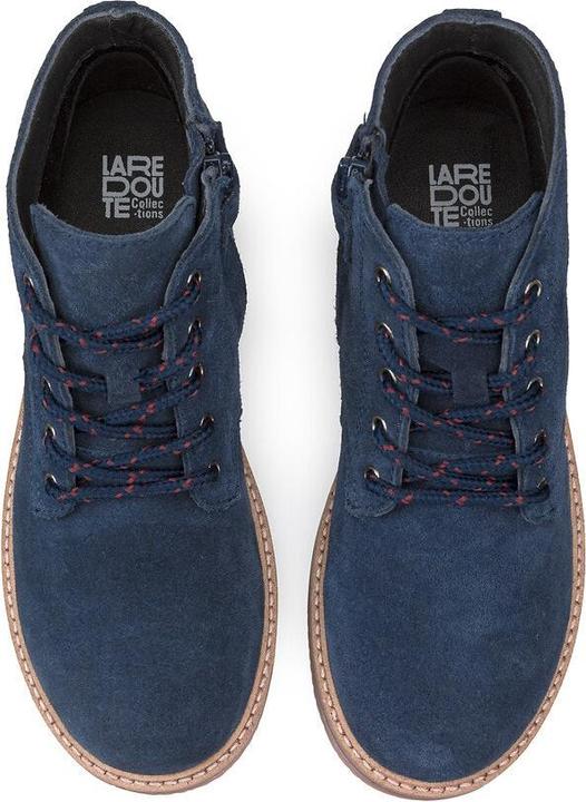 Actual product image La Redoute Collections Leather boots with zipper and lacing (30)