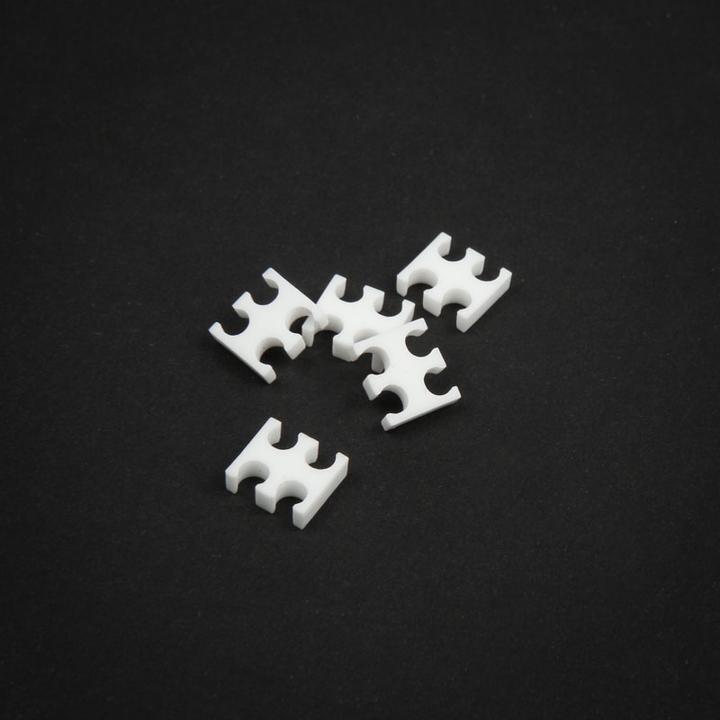 Produktbild King Mod 4-Slot Kabelkamm 3mm klein - weiss - 5er Set