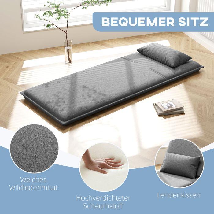 Immagine prodotto Swisshandel24 Bodensofa 3-in-1 Klappbar Schlafsofa, Gepolstert Sofabett mit Schlaffunktion (Divano letto)