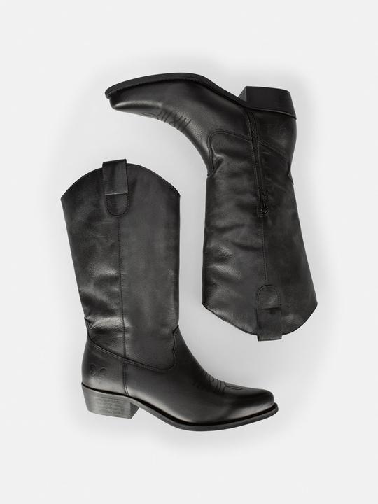 Produktbild Felmini Der breite Cowboy-Stiefel Gerbera W040 von aus Leder ist eine auffällige und bequeme Wahl fü (38)