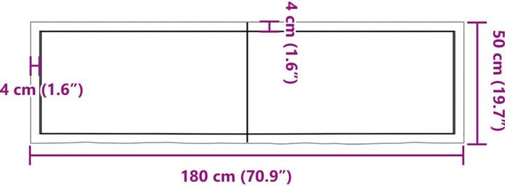 Actual product image VidaXL Gianna (180 x 50 x 6 cm)
