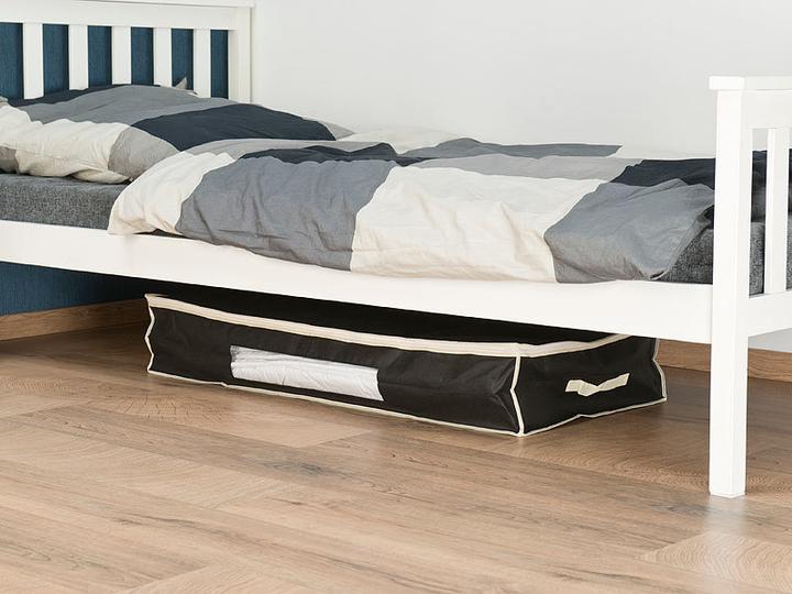 Image du produit Infactory Commode sous le lit avec fenêtre & poignées, 100x48x18 cm, noir (100 x 48 x 18 cm)