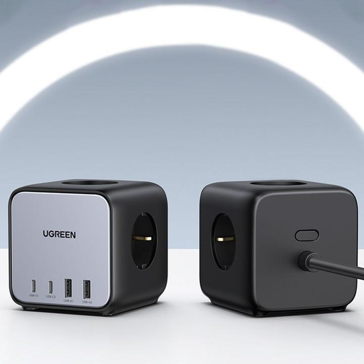 Image du produit Ugreen Cube CD268 (3 x, CEE 7/4, USB-A, USB-C, 1.80 m)