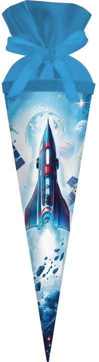 Goldbuch Schultüte Weltraum 35 cm, Detailfarbe: Hellblau, Material (35 cm, 1 x)