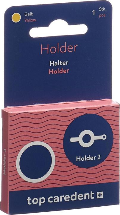 Top Caredent Holder 2 Halter für Interdentalbürsten gelb (1 x)