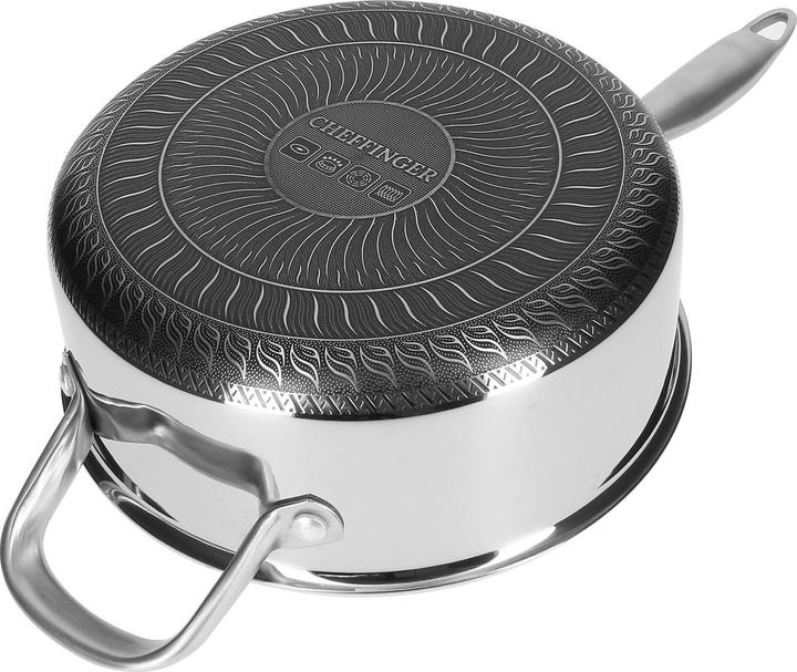 Actual product image Cheffinger Saucepan 20 cm - stainless steel (20 cm, Pot, Stainless steel)