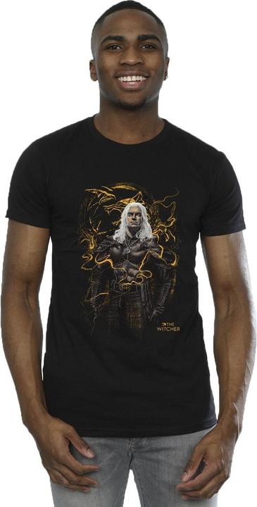 Immagine prodotto Netflix The Witcher Smoking Wolf Maglietta Uomo (L)