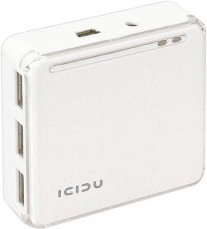 Icidu USB 2.0 HUB & Lezer Wit (USB 2.0)