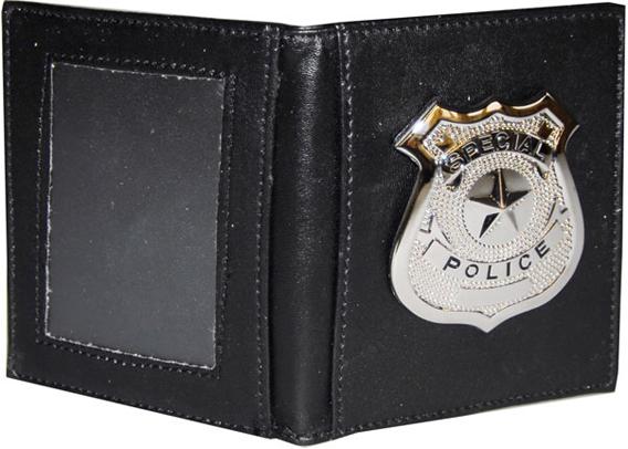 Actual product image Smiffys Police badge in leather
