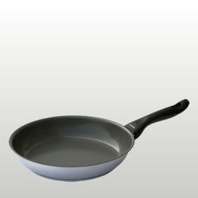 Immagine prodotto Kelomat rotondo senza coperchio (32 cm, Padella per friggere, Acciaio inossidabile)
