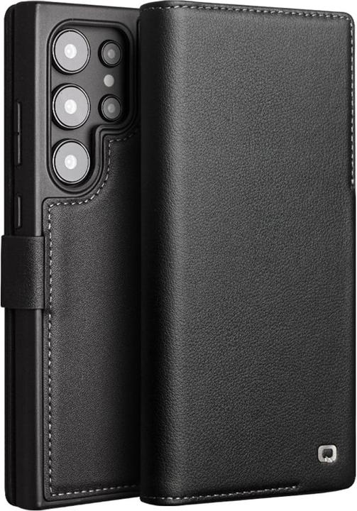 Actual product image QiAlino Flip matt cover with magnetic clasp Matt black (Samsung Galaxy S24 Ultra)