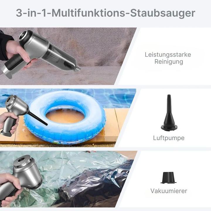 Immagine prodotto Hermex Aspirapolvere a batteria Aspirapolvere a mano Aspirapolvere per auto 3 in 1