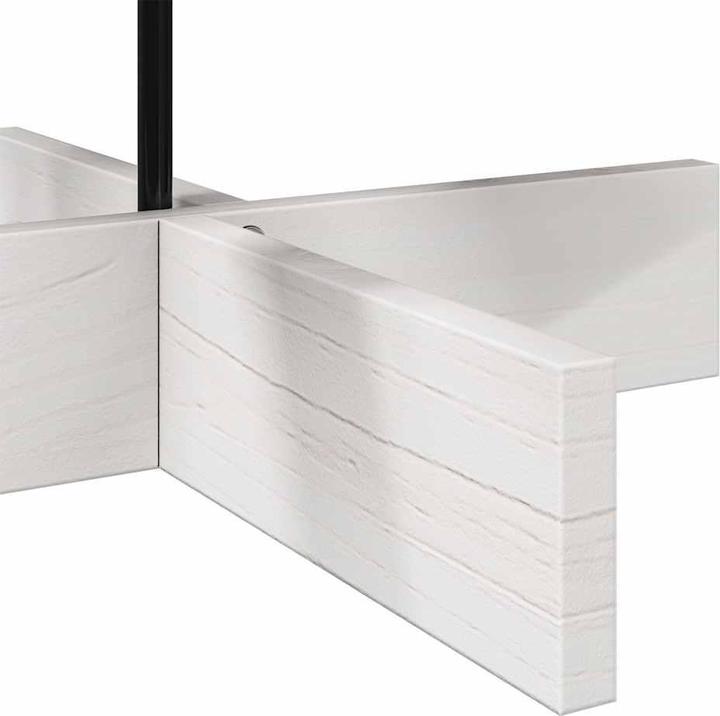 Image du produit VidaXL Arbre de Noël en bois Sapin de décoration en bois blanc 100cm Pin massif