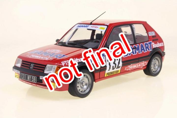 Produktbild Solido 1:18 Peugeot 205 GTI, 1,6L #132 rot