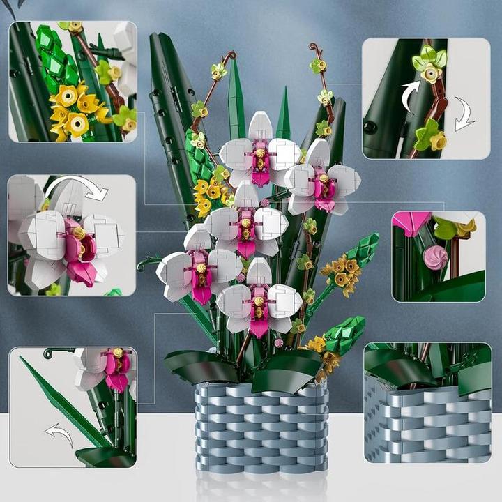 Produktbild Mould King Nachtfalterorchidee (1158 Teile)