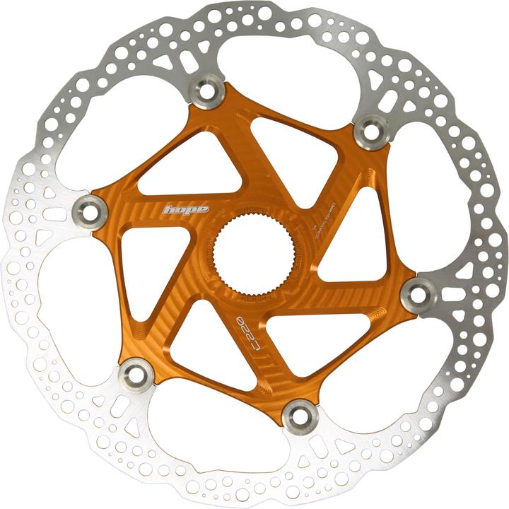 Immagine prodotto Hope Disco freno a disco flottante - Blocco centrale - arancione (220 mm)