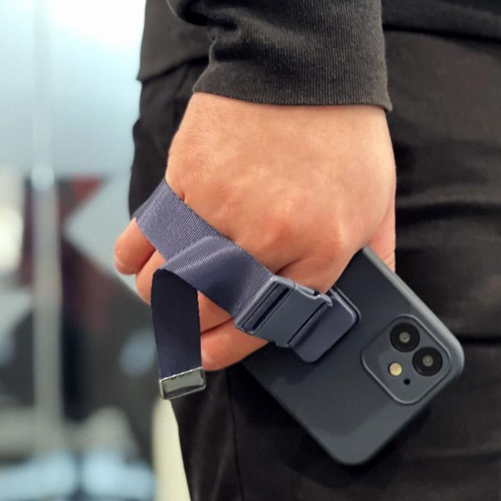 Image du produit Hurtel Rope case gel case avec une chaîne lanyard bag lanyard iPhone 13 mini blue (Apple iPhone 13 mini)