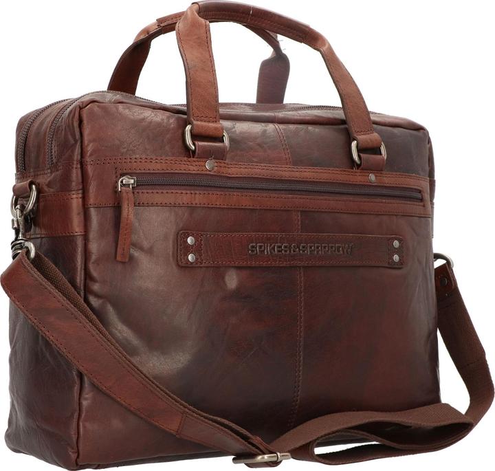 Actual product image Spikes & Sparrow Briefcase leather 41 cm laptop compartment