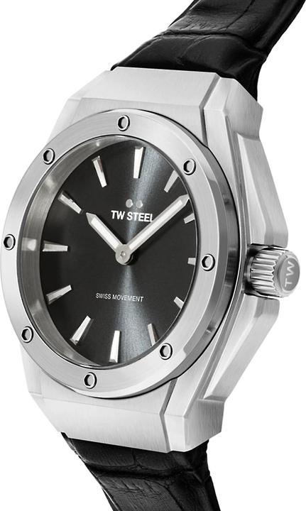 Produktbild TW 1000 Steel CE4033 Horloge CEO Tech Dames 38mm Swiss Movement Zwart Leer (Analoguhr, 38 mm)