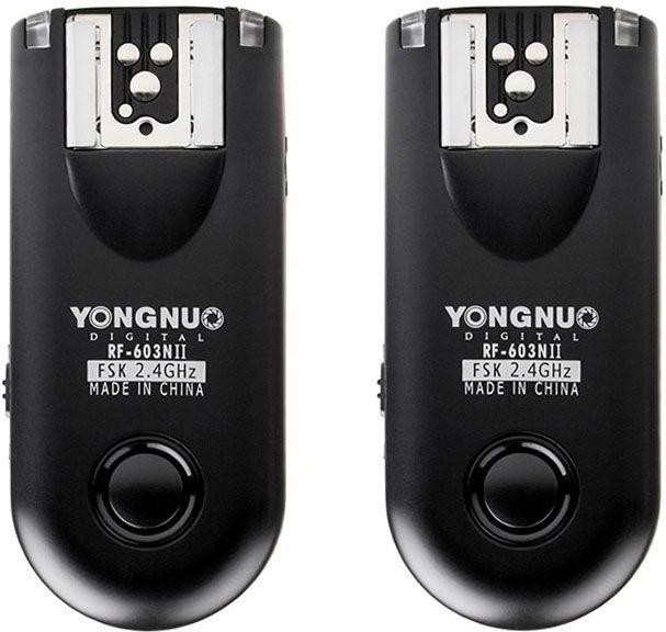 Image du produit Yongnuo Zestaw dwóch wyzwalaczy radiowych RF603N II z kablem N1 do Nikon (Funk)