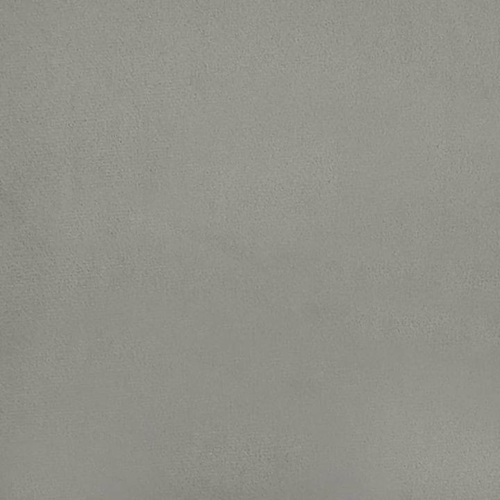 Produktbild VidaXL Kopfteil mit Ohren Hellgrau 203x16x118/128 cm Samt,Farbe (203 x 16 x 128 cm)