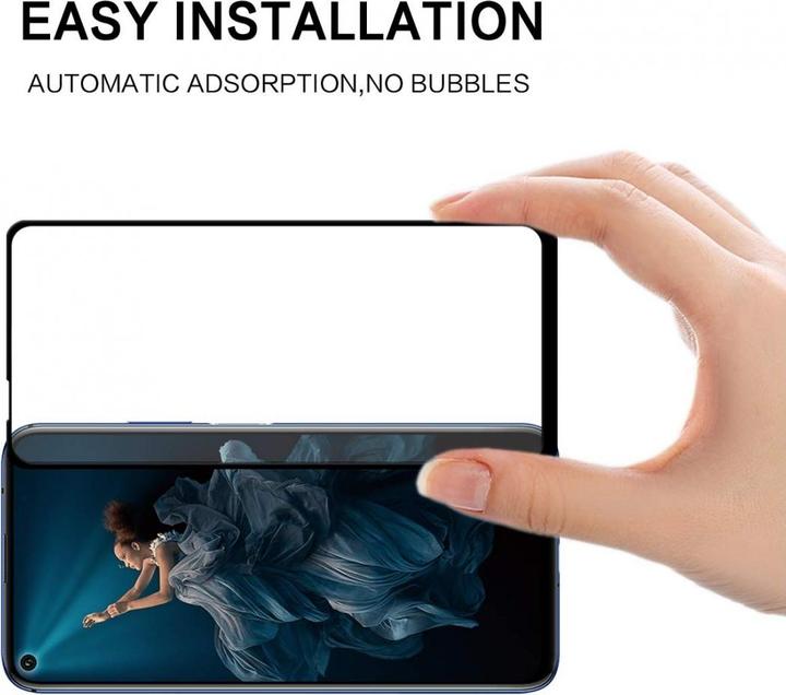 Produktbild Screenguard Honor 20 Pro Full Screen Panzerglas Schutzfolie 2.5D 9H (1 Stück, Honor 20 Pro)